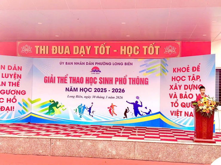 Khai mạc Giải Thể thao học sinh phổ thông phường Long Biên năm học 2025 - 2026- Ảnh 6.
