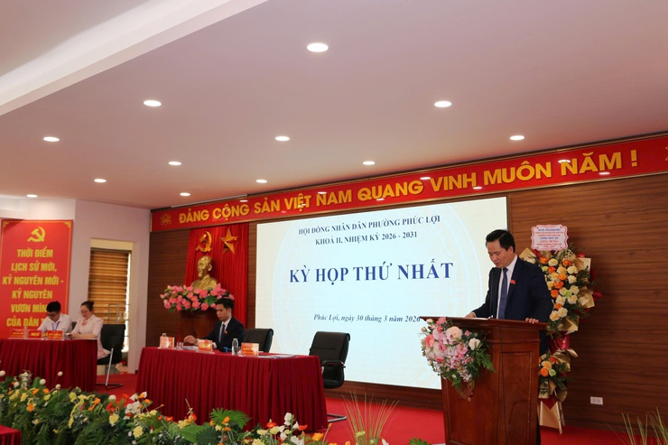 Kỳ họp thứ Nhất HĐND phường Phúc Lợi khóa II nhiệm kỳ 2026 - 2031- Ảnh 5.