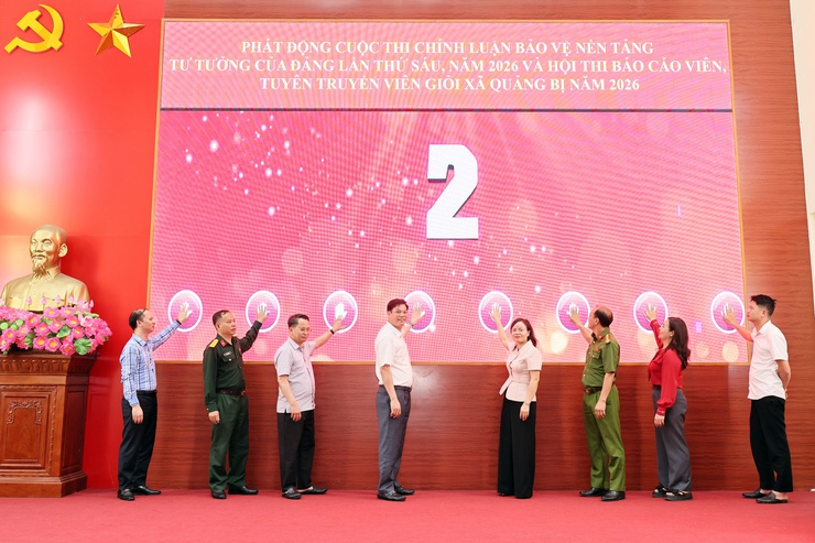 Đảng ủy xã Quảng Bị: Phát động cuộc thi “Chính luận bảo vệ nền tảng tư tưởng của Đảng lần thứ Sáu” và Hội thi “Báo cáo viên, tuyên truyền viên giỏi” xã Quảng Bị năm 2026- Ảnh 5.