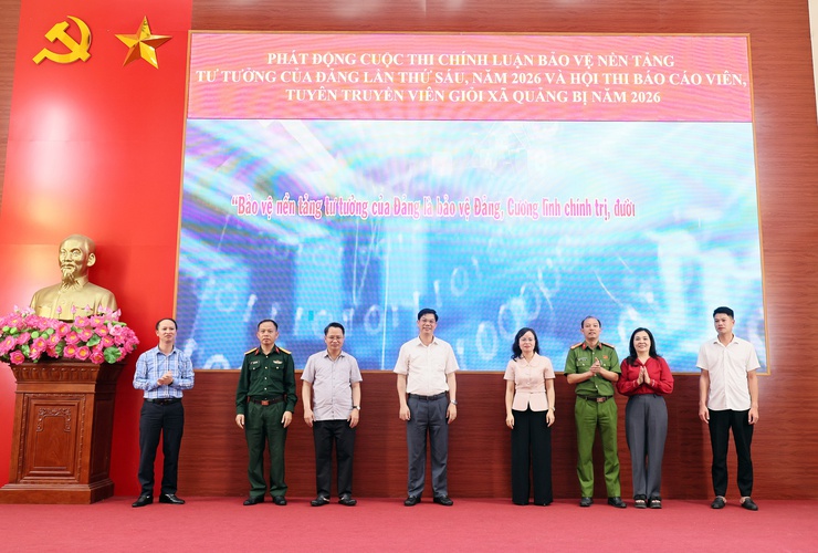 Đảng ủy xã Quảng Bị: Phát động cuộc thi “Chính luận bảo vệ nền tảng tư tưởng của Đảng lần thứ Sáu” và Hội thi “Báo cáo viên, tuyên truyền viên giỏi” xã Quảng Bị năm 2026- Ảnh 6.