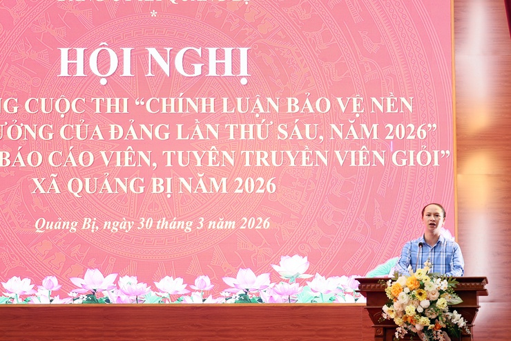 Đảng ủy xã Quảng Bị: Phát động cuộc thi “Chính luận bảo vệ nền tảng tư tưởng của Đảng lần thứ Sáu” và Hội thi “Báo cáo viên, tuyên truyền viên giỏi” xã Quảng Bị năm 2026- Ảnh 4.