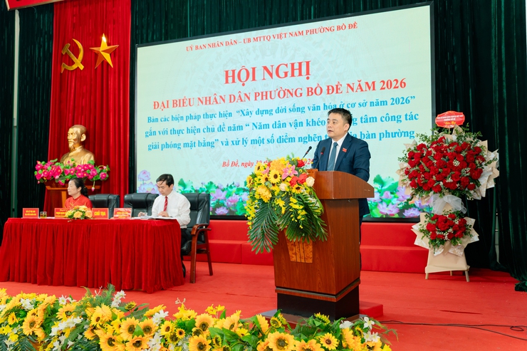 Phường Bồ Đề tổ chức thành công Hội nghị Đại biểu nhân dân năm 2026- Ảnh 6.