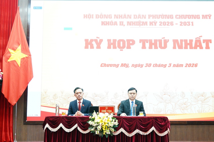 Kỳ họp thứ nhất HĐND phường Chương Mỹ khóa II, nhiệm kỳ 2026 - 2031- Ảnh 2.