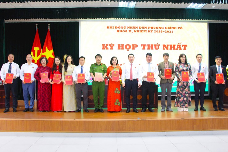 Phường Giảng Võ kiện toàn bộ máy chính quyền nhiệm kỳ 2026-2031- Ảnh 3.