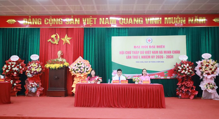 Xã Minh Châu tổ chức thành công Đại hội Hội Chữ thập đỏ lần thứ I, nhiệm kỳ 2026–2031.- Ảnh 2.