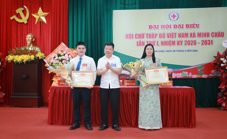 Xã Minh Châu tổ chức thành công Đại hội Hội Chữ thập đỏ lần thứ I, nhiệm kỳ 2026–2031.- Ảnh 12.