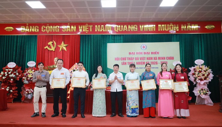 Xã Minh Châu tổ chức thành công Đại hội Hội Chữ thập đỏ lần thứ I, nhiệm kỳ 2026–2031.- Ảnh 11.