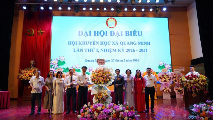 Đại hội đại biểu Hội Khuyến học xã Quang Minh lần thứ nhất- Ảnh 3.