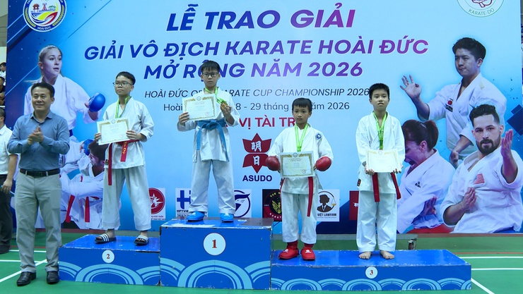 Hơn 500 võ sinh tranh tài tại Giải Vô địch Karate Hoài Đức mở rộng 2026- Ảnh 12.