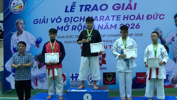 Hơn 500 võ sinh tranh tài tại Giải Vô địch Karate Hoài Đức mở rộng 2026- Ảnh 13.