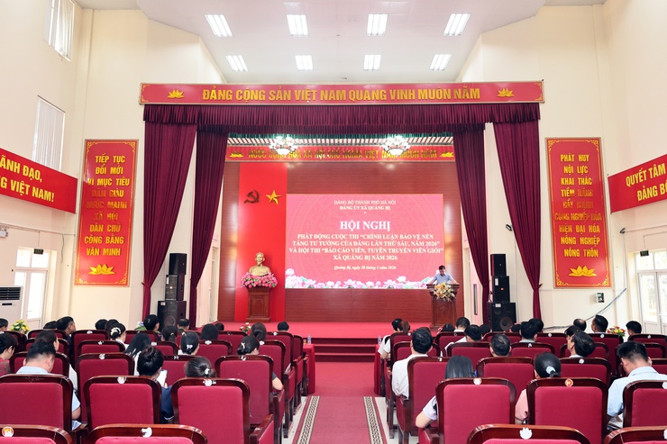 Đảng ủy xã Quảng Bị: Phát động cuộc thi “Chính luận bảo vệ nền tảng tư tưởng của Đảng lần thứ Sáu” và Hội thi “Báo cáo viên, tuyên truyền viên giỏi” xã Quảng Bị năm 2026- Ảnh 1.