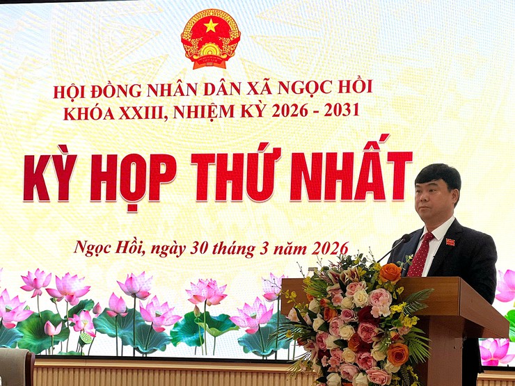 Kỳ họp thứ nhất HĐND xã Ngọc Hồi nhiệm kỳ 2026 – 2031- Ảnh 6.