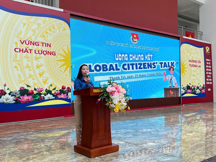 SÔI NỔI, HẤP DẪN VÒNG CHUNG KẾT CUỘC THI TIẾNG ANH “GLOBAL CITIZENS’ TALK” LẦN THỨ I NĂM 2026 THÀNH CÔNG RỰC RỠ- Ảnh 3.