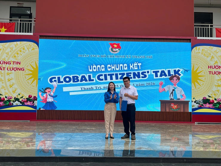 SÔI NỔI, HẤP DẪN VÒNG CHUNG KẾT CUỘC THI TIẾNG ANH “GLOBAL CITIZENS’ TALK” LẦN THỨ I NĂM 2026 THÀNH CÔNG RỰC RỠ- Ảnh 4.