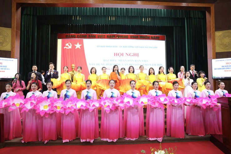 HỘI NGHỊ ĐẠI BIỂU NHÂN DÂN XÃ THƯ LÂM BÀN VIỆC XÂY DỰNG ĐỜI SỐNG VĂN HÓA Ở CƠ SỞ 
NĂM 2026
- Ảnh 5.