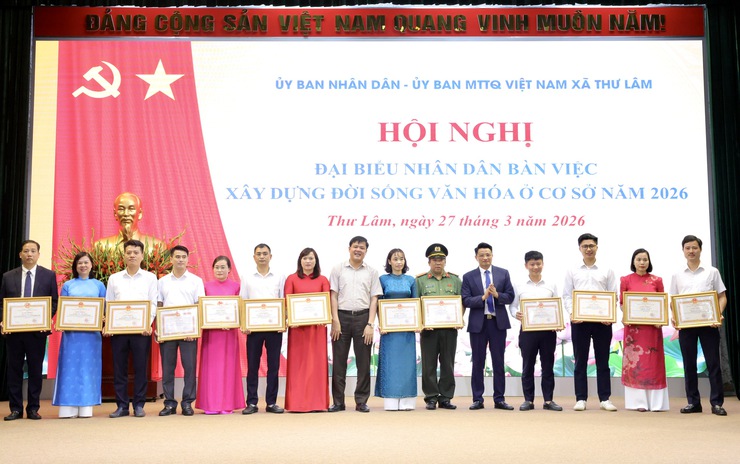 HỘI NGHỊ ĐẠI BIỂU NHÂN DÂN XÃ THƯ LÂM BÀN VIỆC XÂY DỰNG ĐỜI SỐNG VĂN HÓA Ở CƠ SỞ 
NĂM 2026
- Ảnh 23.