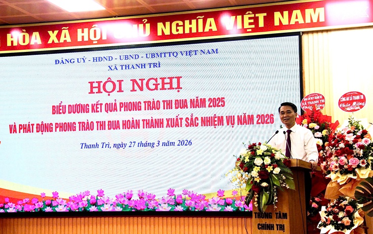 Xã Thanh Trì tổng kết phong trào thi đua năm 2025, phát động thi đua năm 2026 và tổng kết công tác bầu cử- Ảnh 5.