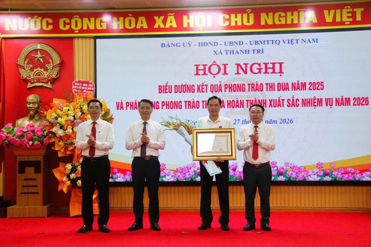 Xã Thanh Trì tổng kết phong trào thi đua năm 2025, phát động thi đua năm 2026 và tổng kết công tác bầu cử- Ảnh 6.