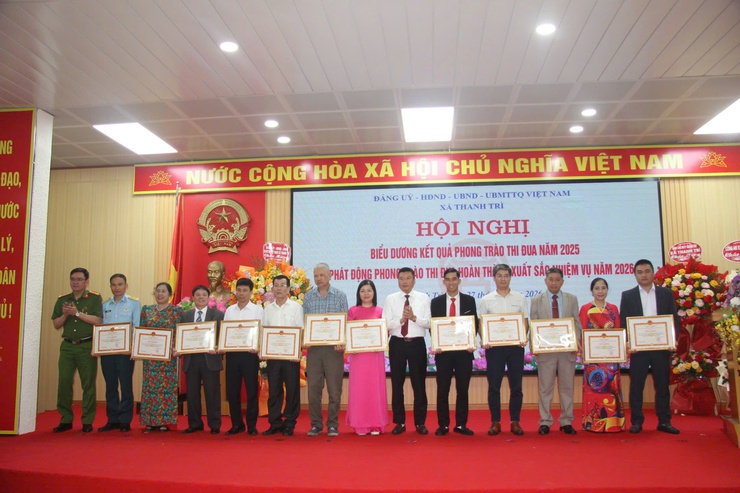 Xã Thanh Trì tổng kết phong trào thi đua năm 2025, phát động thi đua năm 2026 và tổng kết công tác bầu cử- Ảnh 15.