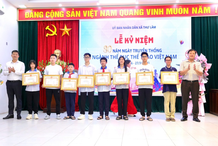 UBND xã Thư Lâm tổ chức Lễ mít tinh kỷ niệm 80 năm Ngày truyền thống Ngành Thể dục thể thao Việt Nam (27/3/1946 – 27/3/2026)- Ảnh 10.