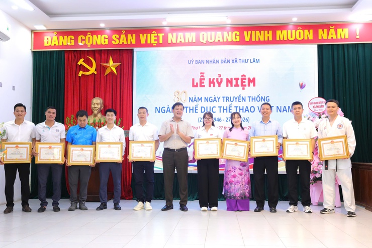 UBND xã Thư Lâm tổ chức Lễ mít tinh kỷ niệm 80 năm Ngày truyền thống Ngành Thể dục thể thao Việt Nam (27/3/1946 – 27/3/2026)- Ảnh 12.