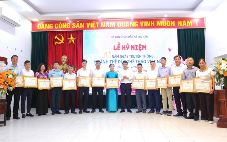UBND xã Thư Lâm tổ chức Lễ mít tinh kỷ niệm 80 năm Ngày truyền thống Ngành Thể dục thể thao Việt Nam (27/3/1946 – 27/3/2026)- Ảnh 13.