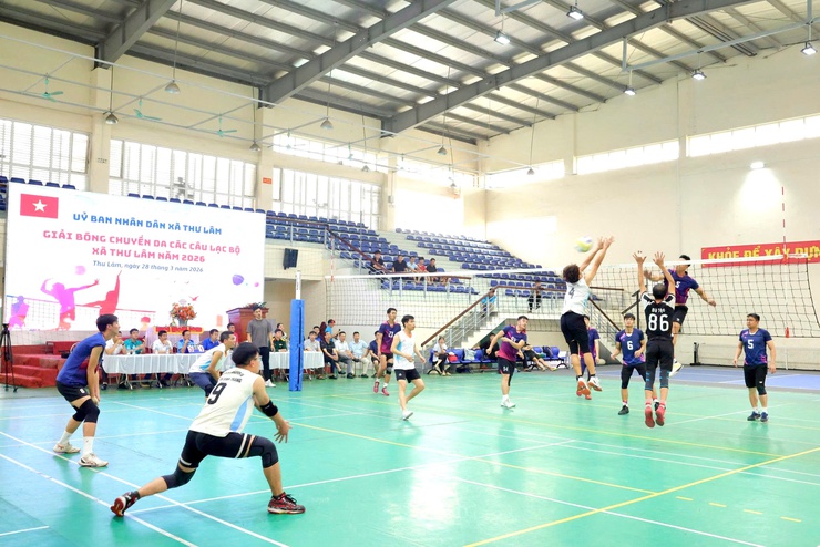 UBND XÃ THƯ LÂM TỔ CHỨC GIẢI BÓNG CHUYỀN DA CÁC CÂU LẠC BỘ NĂM 2026- Ảnh 6.