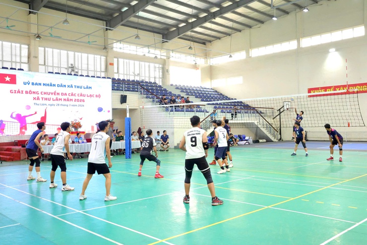 UBND XÃ THƯ LÂM TỔ CHỨC GIẢI BÓNG CHUYỀN DA CÁC CÂU LẠC BỘ NĂM 2026- Ảnh 8.