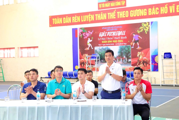 UBND XÃ THƯ LÂM TỔ CHỨC GIẢI BÓNG CHUYỀN DA CÁC CÂU LẠC BỘ NĂM 2026- Ảnh 4.