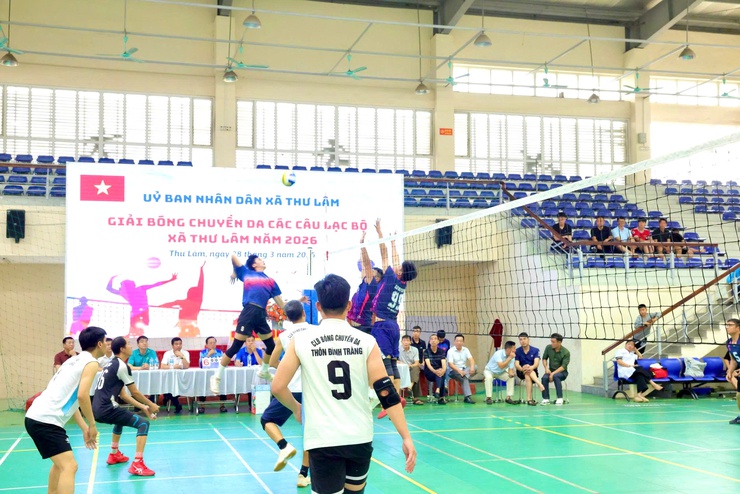 UBND XÃ THƯ LÂM TỔ CHỨC GIẢI BÓNG CHUYỀN DA CÁC CÂU LẠC BỘ NĂM 2026- Ảnh 11.