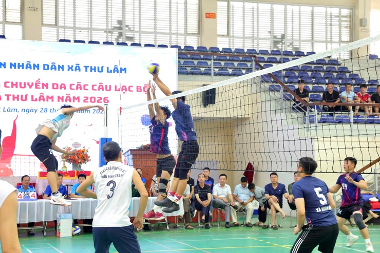 UBND XÃ THƯ LÂM TỔ CHỨC GIẢI BÓNG CHUYỀN DA CÁC CÂU LẠC BỘ NĂM 2026- Ảnh 12.