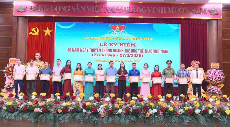 Xã Phúc Thọ tổ kỷ niệm 80 năm Ngày Thể dục Thể thao Việt Nam- Ảnh 9.