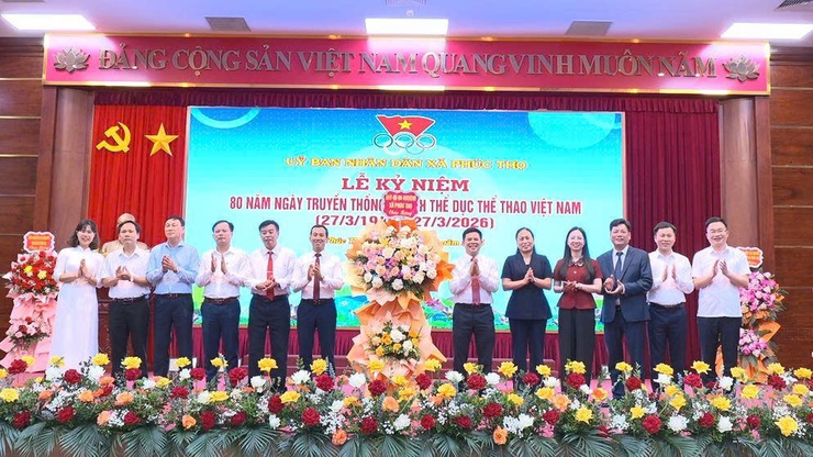 Xã Phúc Thọ tổ kỷ niệm 80 năm Ngày Thể dục Thể thao Việt Nam- Ảnh 1.