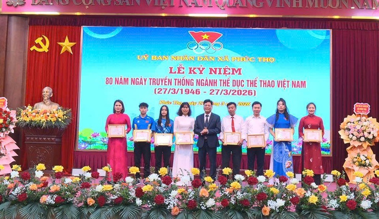 Xã Phúc Thọ tổ kỷ niệm 80 năm Ngày Thể dục Thể thao Việt Nam- Ảnh 7.