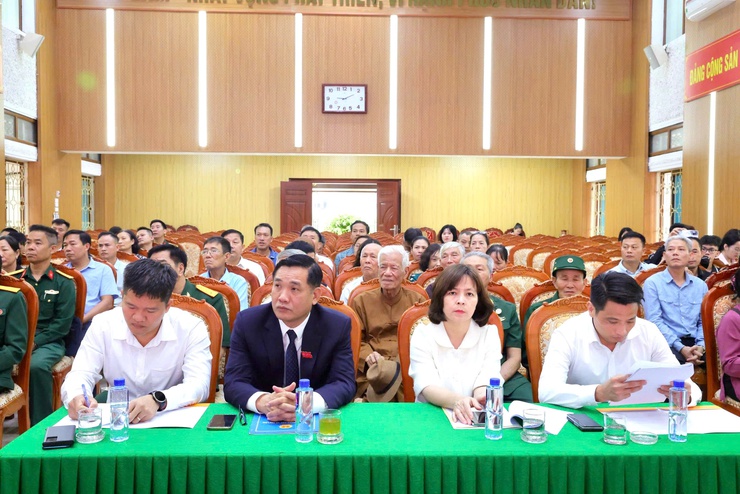 XÃ THƯ LÂM TỔ CHỨC LỄ CÔNG BỐ QUYẾT ĐỊNH VÀ TRAO BẰNG “TỔ QUỐC GHI CÔNG” ĐỐI VỚI LIỆT SĨ ĐÀO QUANG SÂM- Ảnh 2.