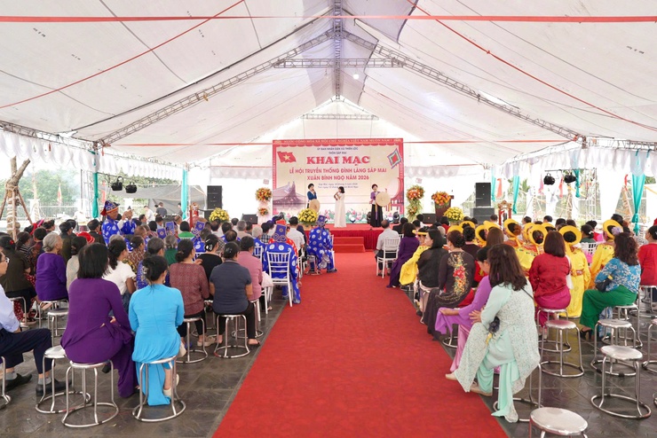 Lễ hội truyền thống Đình làng Sáp Mai xuân Bính Ngọ năm 2026- Ảnh 4.