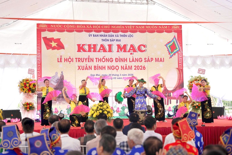 Lễ hội truyền thống Đình làng Sáp Mai xuân Bính Ngọ năm 2026- Ảnh 14.