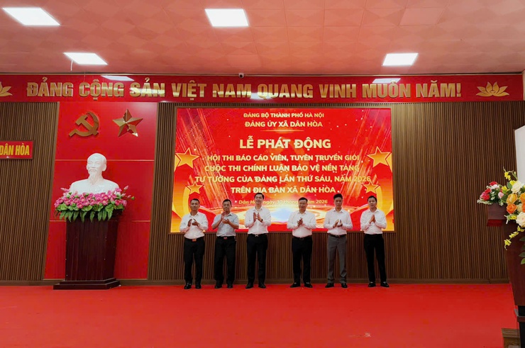 DÂN HÒA PHÁT ĐỘNG HAI CUỘC THI LỚN NĂM 2026: CHÍNH LUẬN VÀ BÁO CÁO VIÊN, TUYÊN TRUYỀN VIÊN GIỎI NĂM 2026.- Ảnh 6.