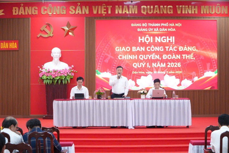 DÂN HÒA: GIAO BAN CÔNG TÁC ĐẢNG, CHÍNH QUYỀN, ĐOÀN THỂ QUÝ 1/2026 - NHIỀU KẾT QUẢ NỔI BẬT TRÊN CÁC LĨNH VỰC- Ảnh 7.