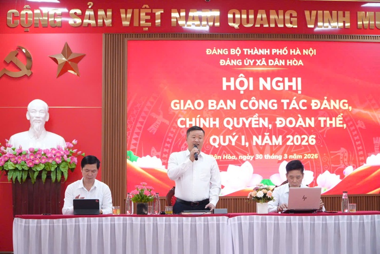 DÂN HÒA: GIAO BAN CÔNG TÁC ĐẢNG, CHÍNH QUYỀN, ĐOÀN THỂ QUÝ 1/2026 - NHIỀU KẾT QUẢ NỔI BẬT TRÊN CÁC LĨNH VỰC- Ảnh 1.