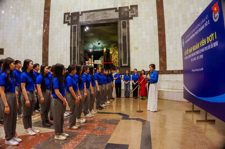 Đoàn cơ sở tổ chức Lễ kết nạp đoàn viên mới đợt 1 năm 2026 chào mừng kỷ niệm 95 năm ngày thành lập Đoàn TNCS Hồ Chí Minh - Ảnh 1.
