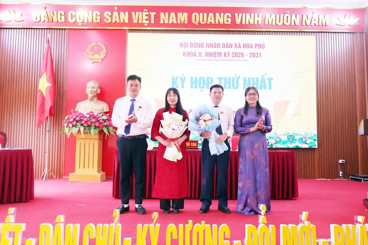 Khai mạc Kỳ họp thứ Nhất – HĐNĐ xã Hòa Phú khóa II nhiệm kỳ 2026-2031- Ảnh 12.