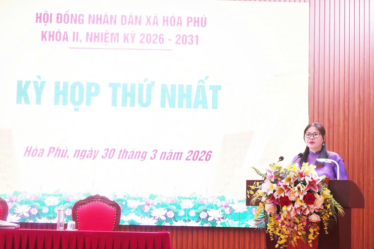 Khai mạc Kỳ họp thứ Nhất – HĐNĐ xã Hòa Phú khóa II nhiệm kỳ 2026-2031- Ảnh 3.