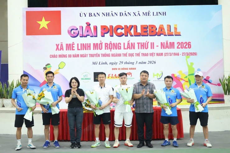 Xã Mê Linh tổ chức thành công Giải Pickleball mở rộng lần thứ II - Năm 2026- Ảnh 2.