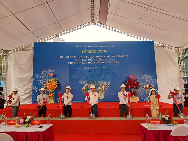 Lễ khởi công Dự án xây dựng tuyến đường Đặng Thai Mai kéo dài đến đường Âu Cơ- Ảnh 3.