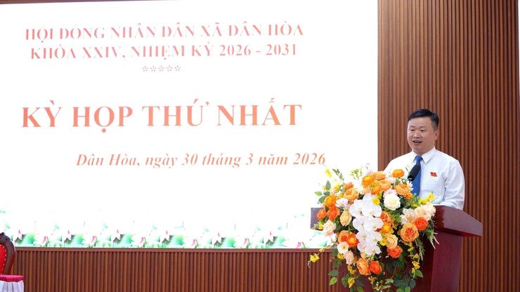 KỲ HỌP THỨ NHẤT HĐND XÃ DÂN HÒA KHÓA XXIV, NHIỆM KỲ 2026-2031 THÀNH CÔNG TỐT ĐẸP- Ảnh 1.