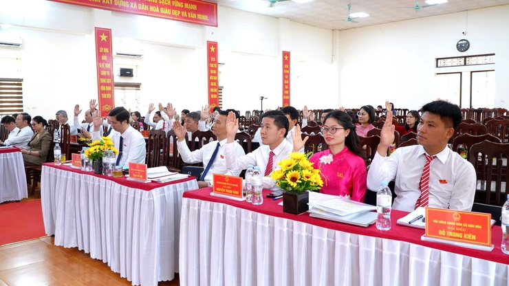 KỲ HỌP THỨ NHẤT HĐND XÃ DÂN HÒA KHÓA XXIV, NHIỆM KỲ 2026-2031 THÀNH CÔNG TỐT ĐẸP- Ảnh 12.