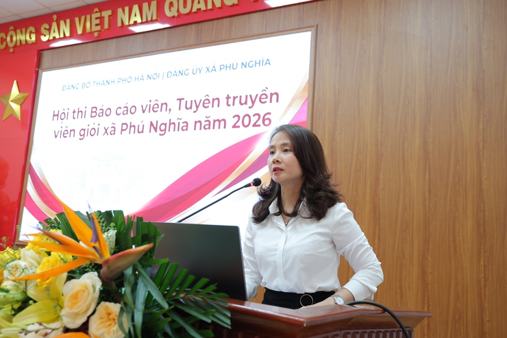 Đảng ủy xã Phú Nghĩa triển khai các Kế hoạch và phát động Hội thi báo cáo viên, tuyên truyền viên và Cuộc thi chính luận về bảo vệ nền tảng tư tưởng của Đảng năm 2026- Ảnh 4.