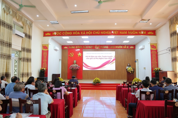 Đảng ủy xã Phú Nghĩa triển khai các Kế hoạch và phát động Hội thi báo cáo viên, tuyên truyền viên và Cuộc thi chính luận về bảo vệ nền tảng tư tưởng của Đảng năm 2026- Ảnh 1.