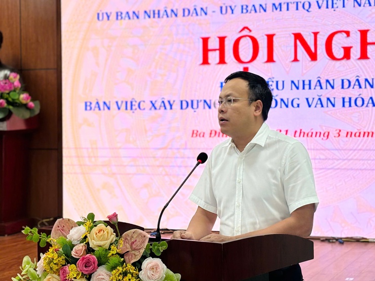 Hội nghị đại biểu Nhân dân phường Ba Đình: Quyết tâm nâng cao chất lượng đời sống văn hóa- Ảnh 9.